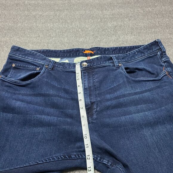 Tommy Bahama Jeans Mens 42x30 Blue Denim Straight Leg Stretch Classic Fit Pants - Picture 3 of 10